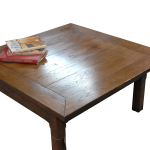 Coffee table with opening, sliding top