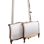 French Louis 15th style upholstered daybed