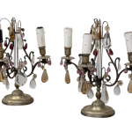 Pair French 19th century girandoles