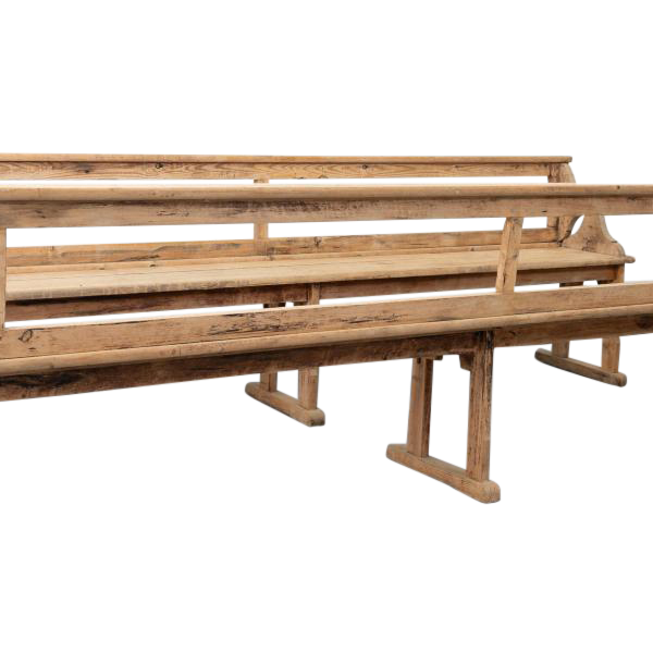 Unique pair of Antique French Bench seats