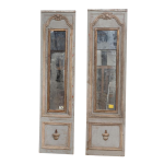 Stunning early 19th century mirrored wall panels, original paint/glass