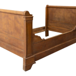Timber 19th century sleigh bed