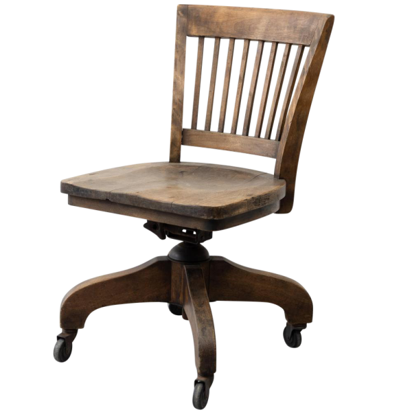 European 19th century office chair