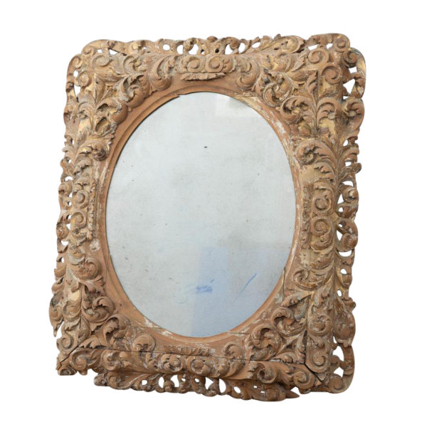 Carved European 18th century mirror