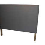 Upholstered Bedhead with Oak legs