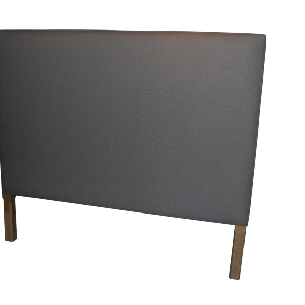 Upholstered Bedhead with Oak legs