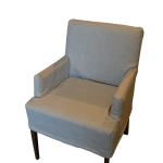 Low back carver chair with loose cover