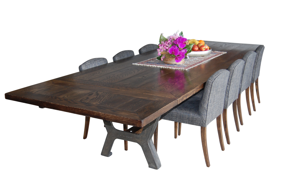 Iron base dining table - Image 4