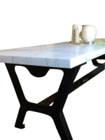 Iron base dining table - Image 3
