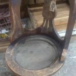 Timber antique office chair