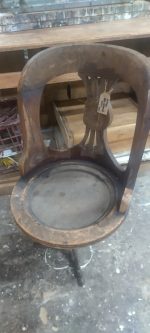 Timber antique office chair