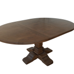 Round Pedestal Table with central extension