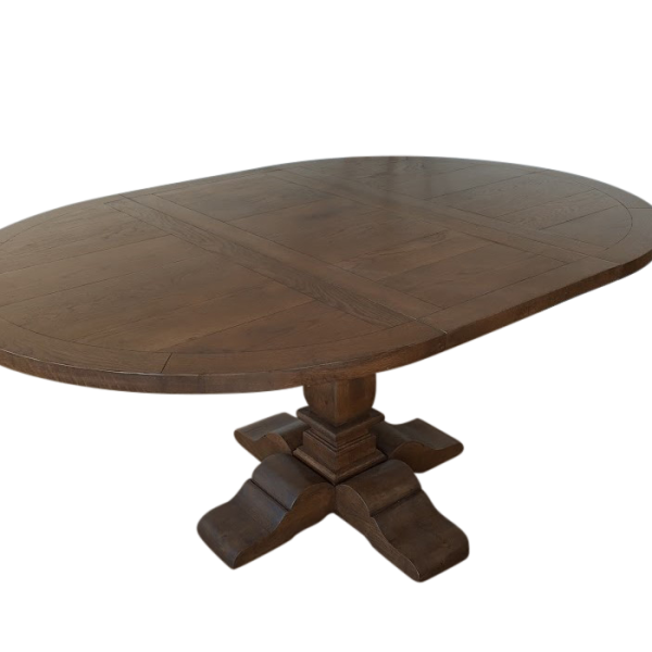 Round Pedestal Table with central extension