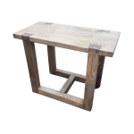 Rustic rectangular side table