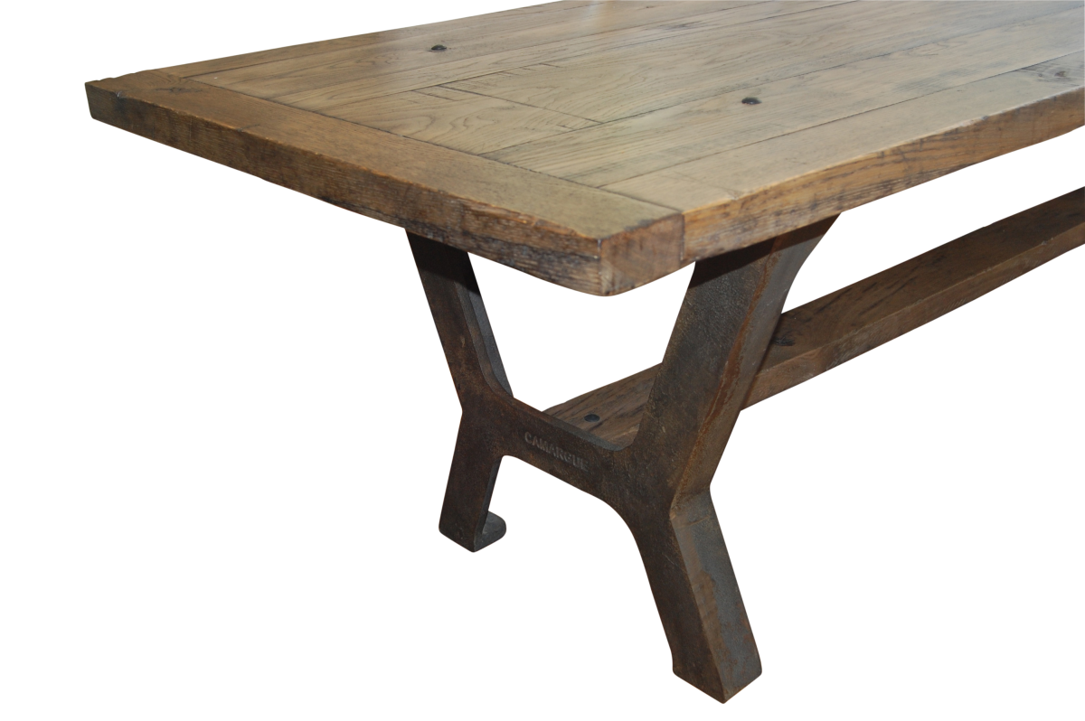 Iron base dining table - Image 2