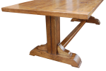 Square straight leg pedestal Table - Image 2