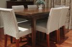 Dining table with slide under extensions - Image 2