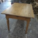 Small pine side table