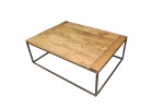 Iron base coffee table