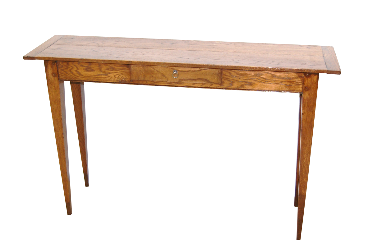 Small Console with tapered legs, one drawer in a fine elegant style - Image 2